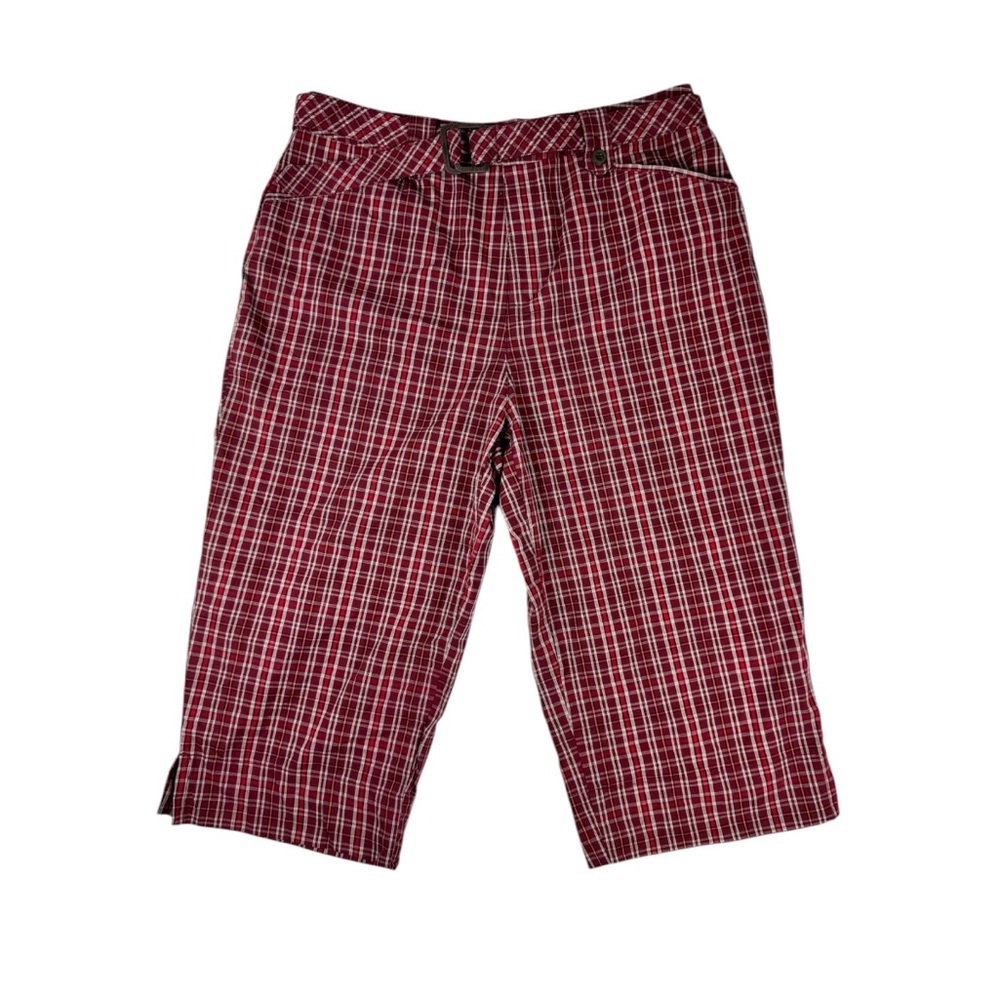 White Stag Plaid Capri/Mid Pants